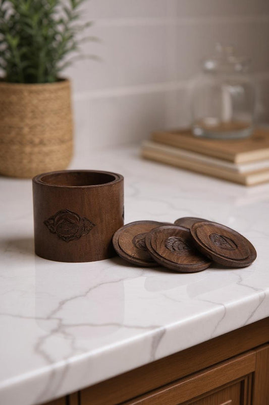 Lotus Ember Coaster Set