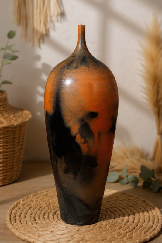 Midnight Ember Tall Vase