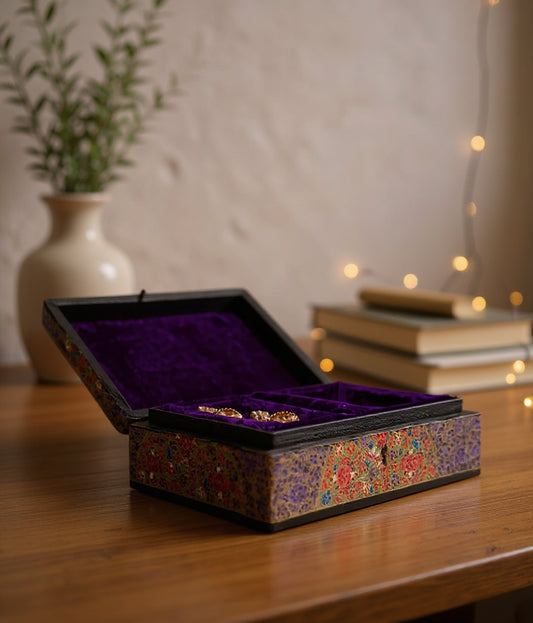 Violet Bloom Jewellry Casket