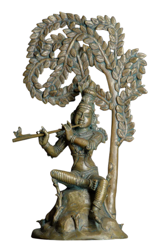 Vansidhari Krishna (The flute-bearer beneath the tree of love)