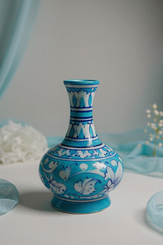 Turquoise Bloom Mini Vase
