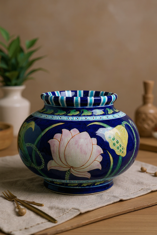 Midnight Lotus Matki Pot