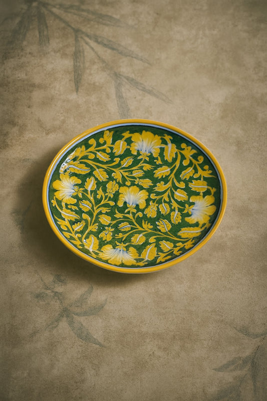 Rustic Lotus Bloom Plate