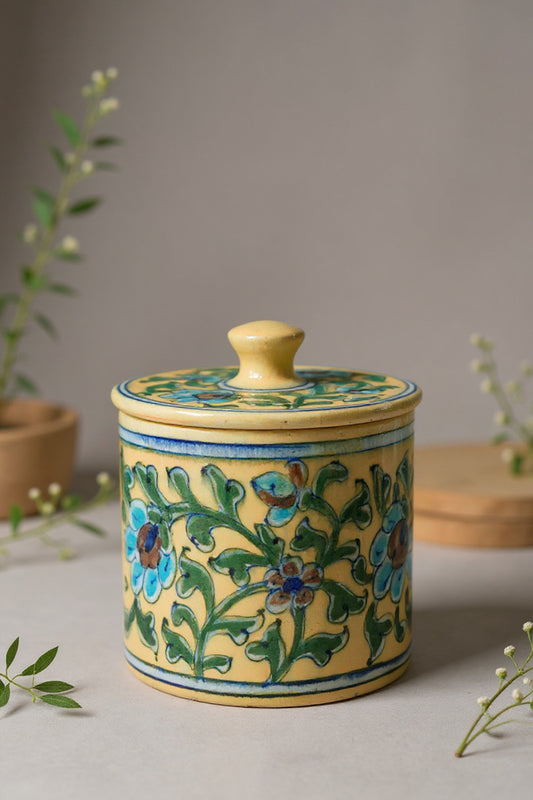 Mustard Mughal Jar