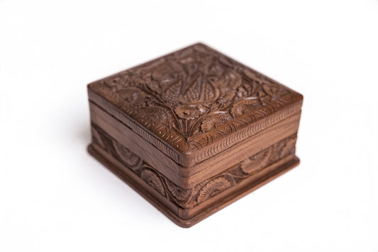 Whisperwood Carved Keepsake Box