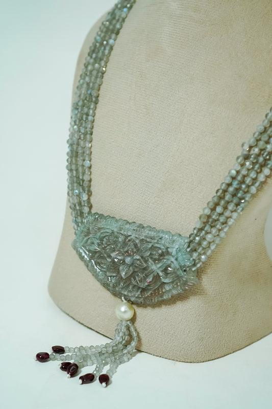 Moonlit Bloom Labradorite Necklace