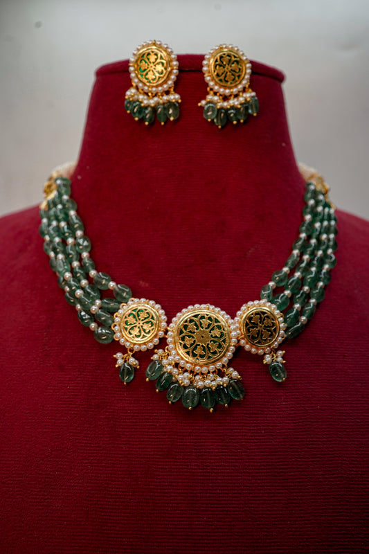 Shahi Baagh – Thewa Royal Garden Necklace