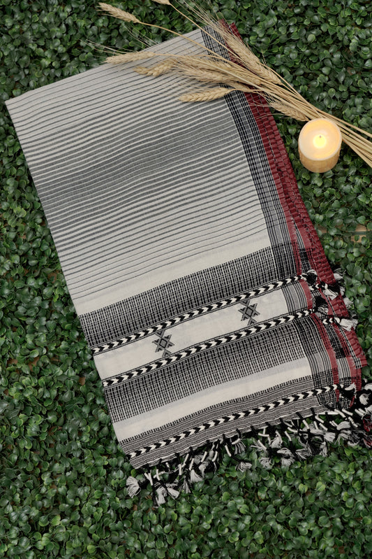 Desert Horizon Almati Stripe Handwoven Stole