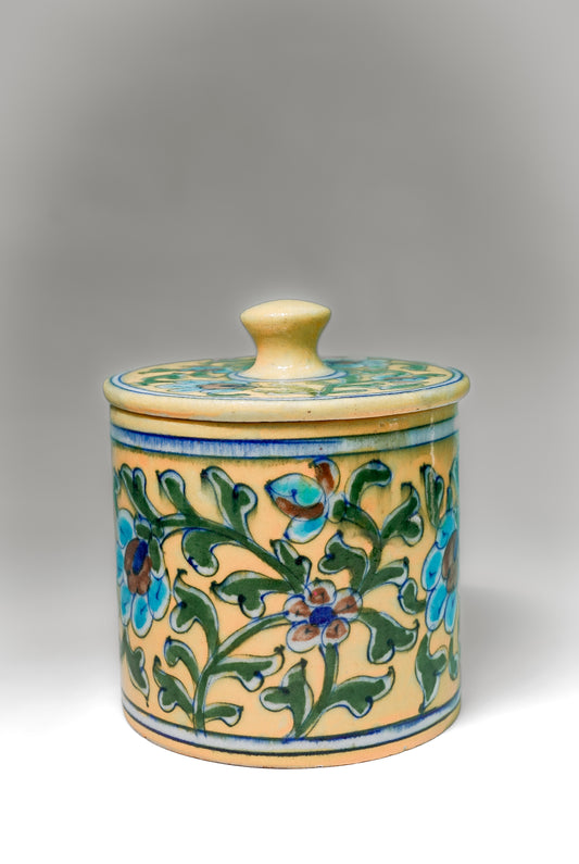 Mustard Mughal Jar