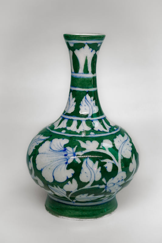 Emerald Vine Elegance Vase