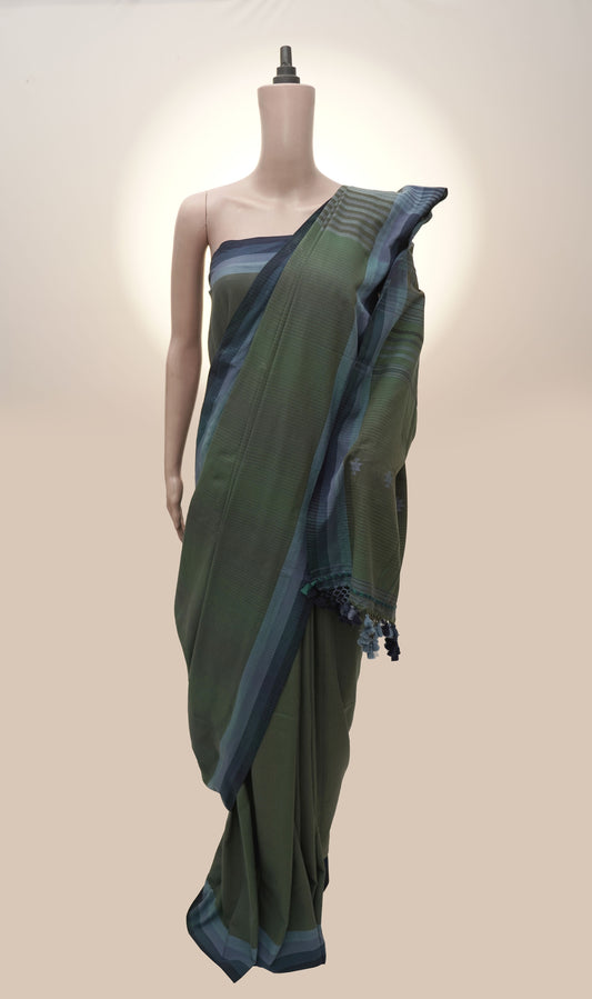 Forest Dawn Gradation Handwoven Saree