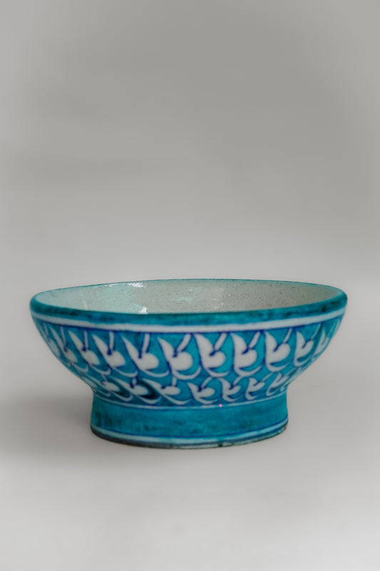 Indigo Heart Bloom Bowl (D-6", H-2.5") – Blue Pottery Floral