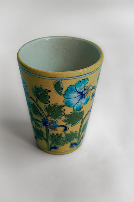 Indigo Bloom Glass