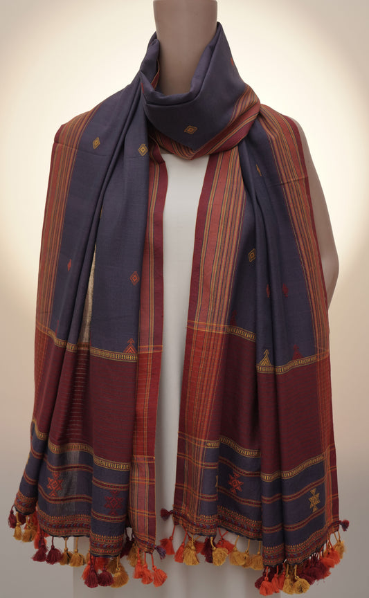 Twilight Pachhedi Butti Handwoven Dupatta
