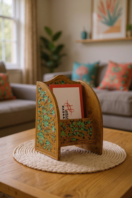 Golden Bloom Card Holder