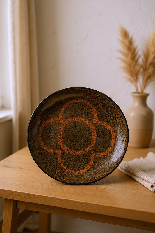 Rust Bloom Plate