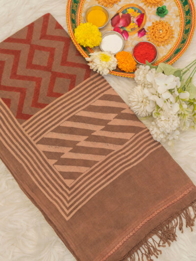 Ajrak Mrid Rekha | Handwoven Stall