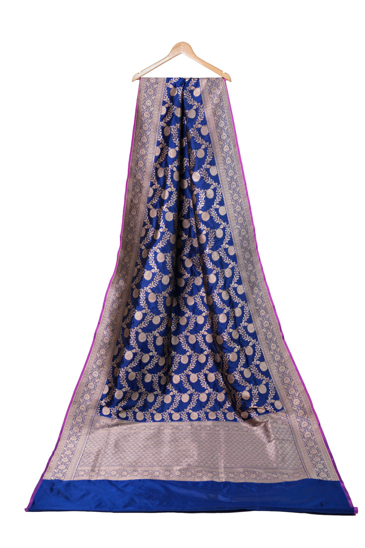 Neel Kamal Saree | Handwoven Banarasi Silk Saree