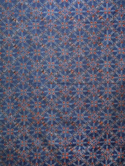 Ajrak Midnight Star | Handcrafted Cotton Fabric