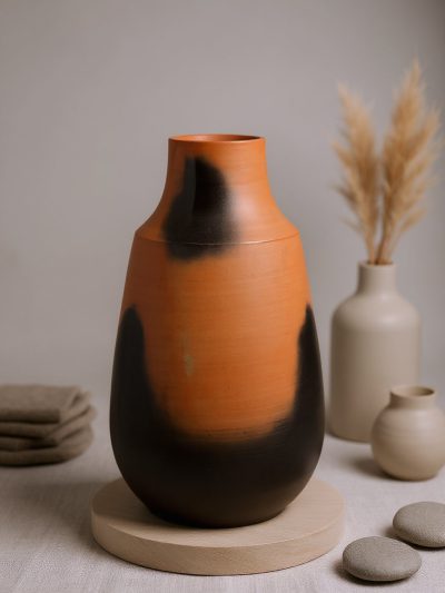 Ember Smoke Terracotta Vase