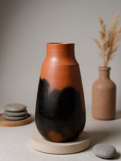 Terracotta Midnight Fade Vase