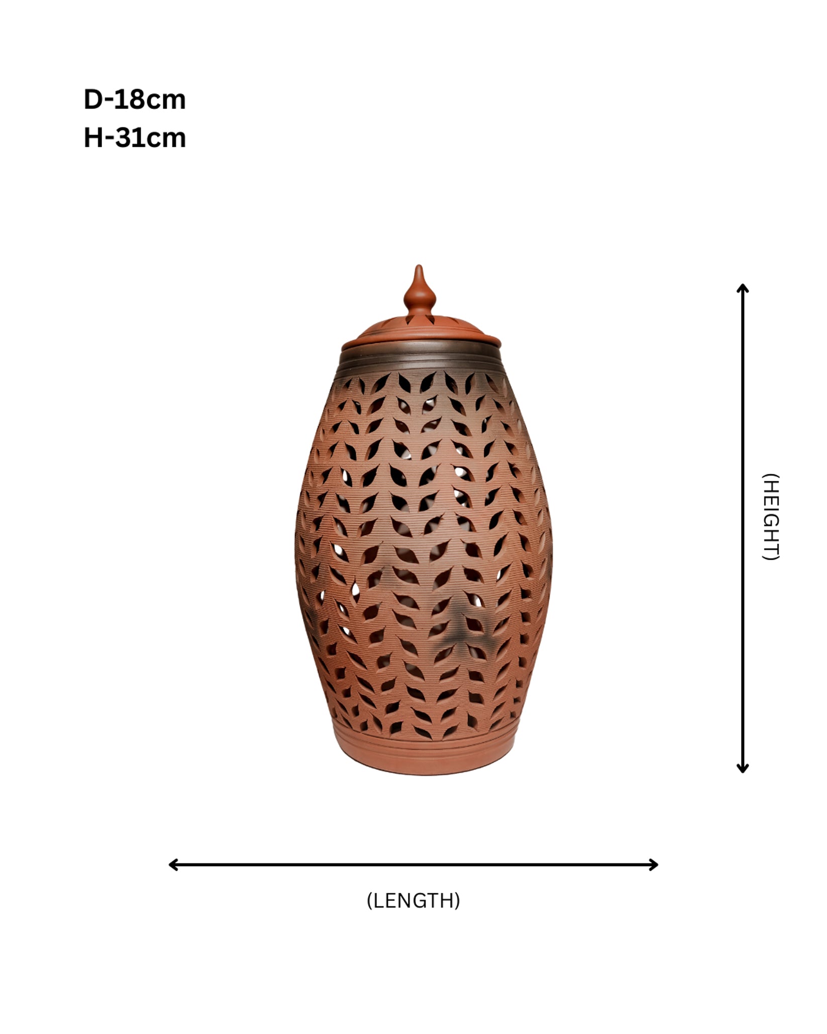 Terracotta Jar Vase Lamp – Unique Handmade Home Accent
