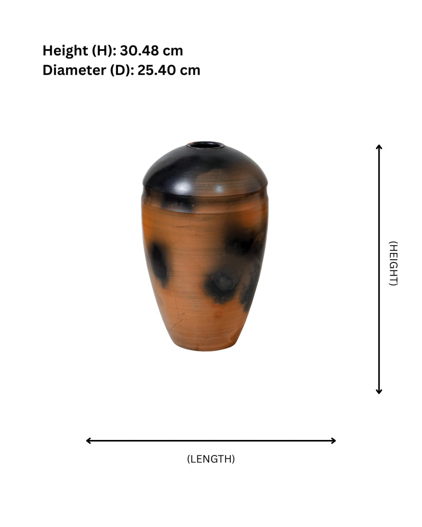 Smoke-Halo Terracotta Jar