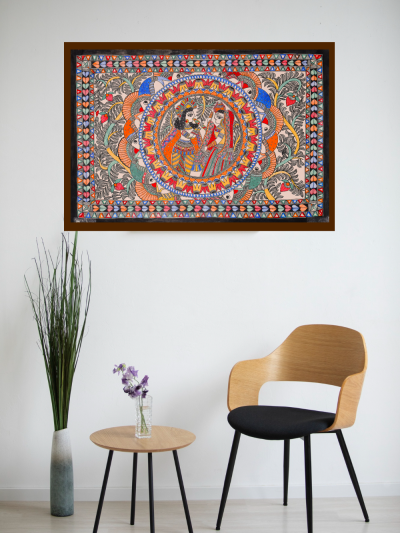 Handcrafted Vidaai ki Pal Painting – Celebration & Tradition Madhubani Art