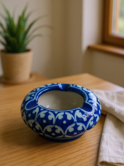 Sunburst Floral Handpainted Decorative Ashtray