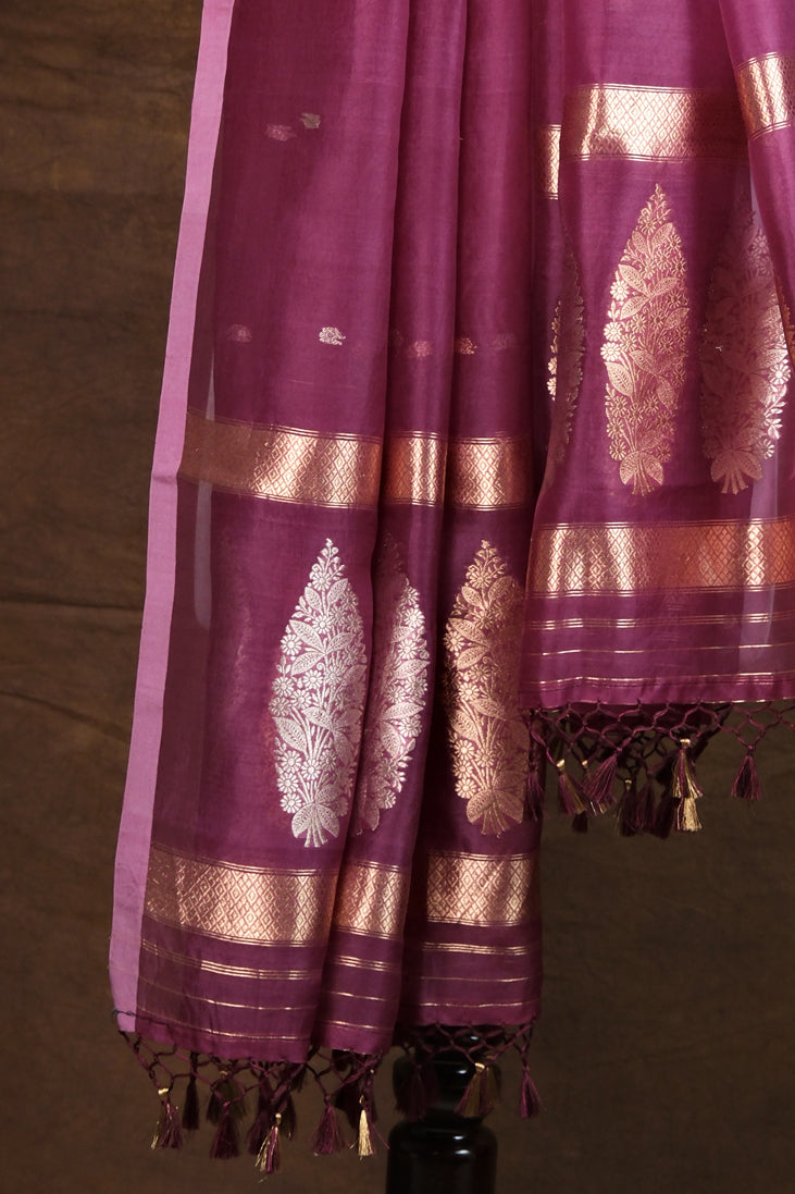 Angoori Jhalak Dupatta | Handwoven Banarasi Silk Dupatta
