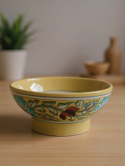 Sunset Bloom Tabletop Decorative Ceramic Bowl