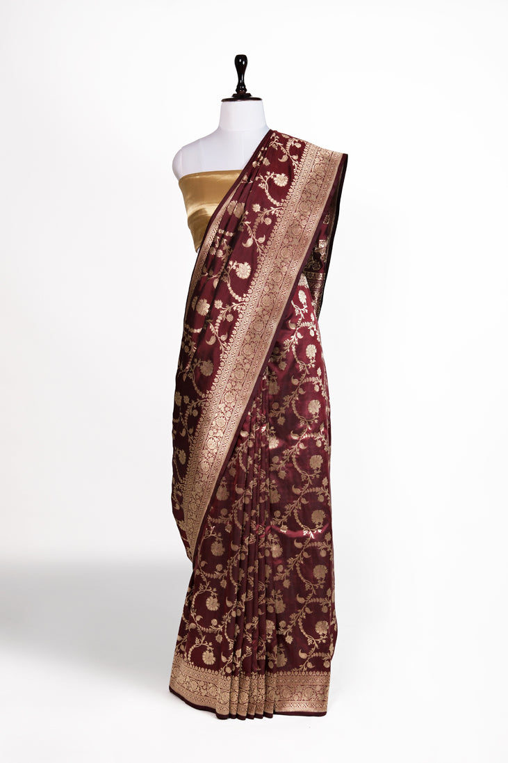 Rang Mahal Saree | Handwoven Banarasi Silk Saree