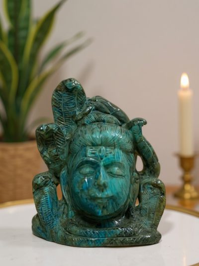 Labradorite Lord Shiva with Naga Figurine – Feng Shui & Energy Décor