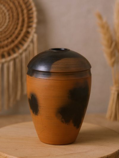 Smoke-Halo Terracotta Jar