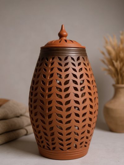 Terracotta Jar Vase Lamp – Unique Handmade Home Accent