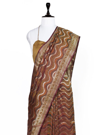 Raag Zari Saree | Handwoven Banarasi Silk Saree with Zari Work