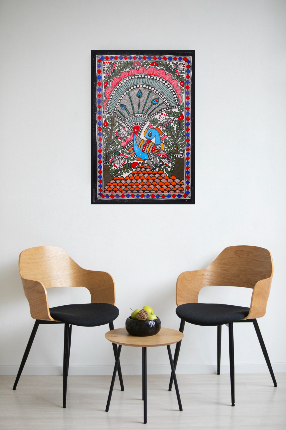 Rangon ka Rajkumar – Vibrant & Cultural Statement Madhubani Wall Décor