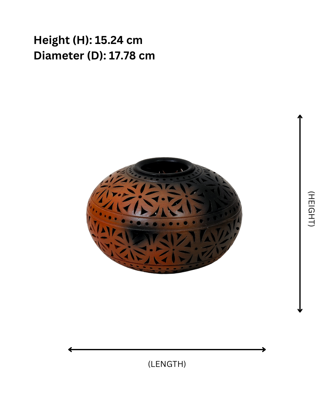 Sunlit Whispers Terracotta Vase – Rustic & Artistic Décor