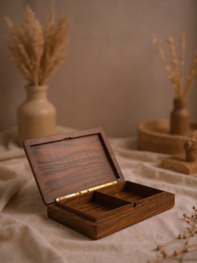 The Artisan’s Ledger | Handcrafted Wooden Keepsake & Memory Box