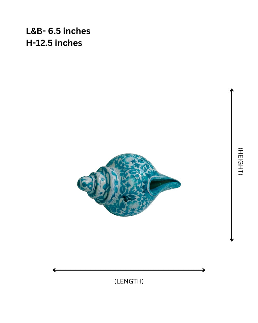 Handcrafted Ceramic Shankh (Conch Shell)