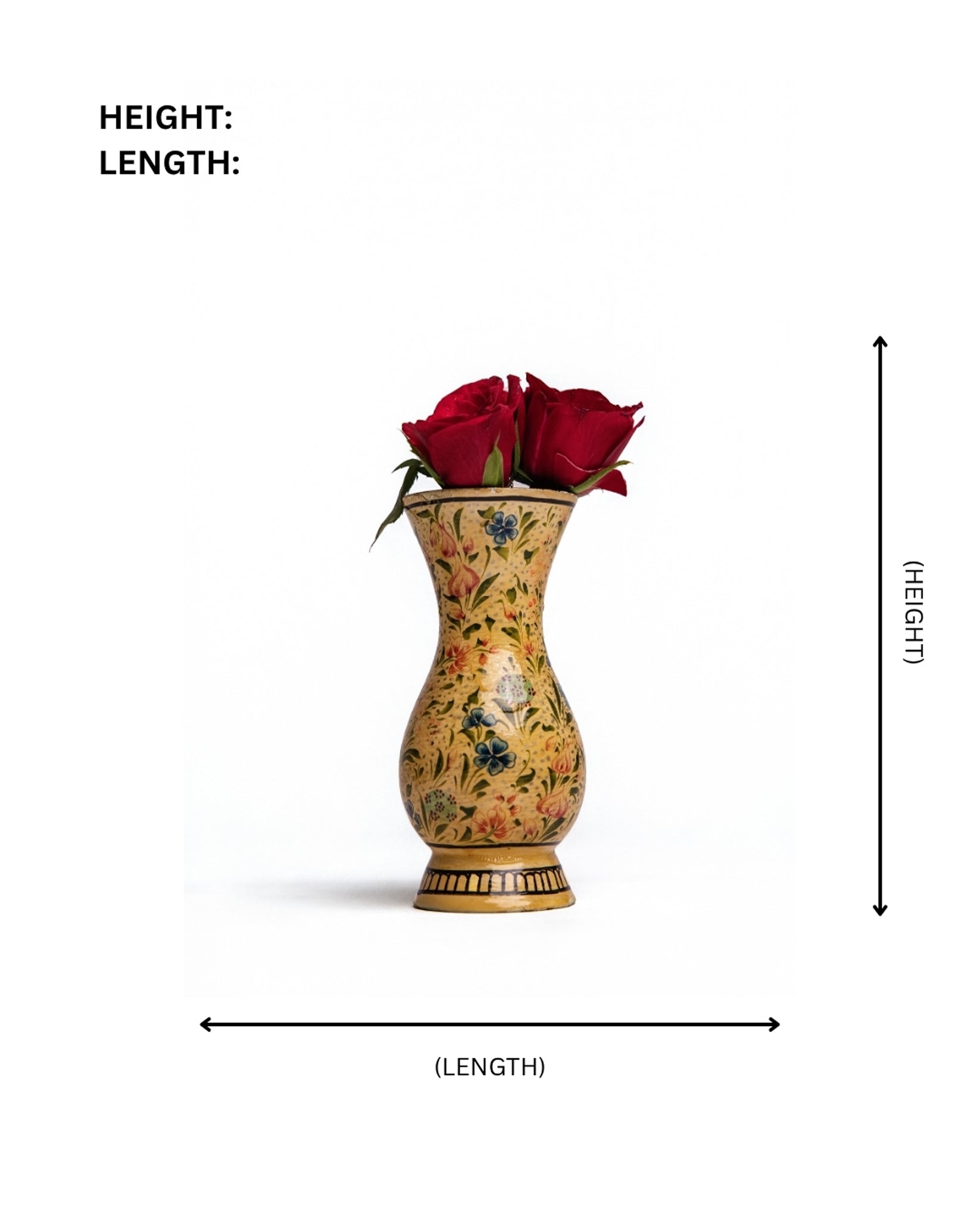 Gulbahar Vase | Handcrafted Floral Decorative Vase for Home & Office
