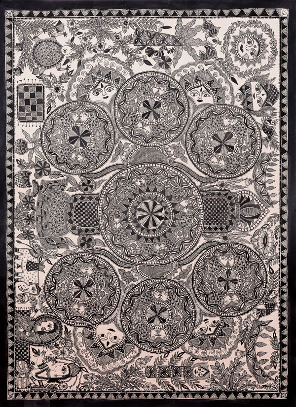 Shaadi ka Shagun Modern Art – Handcrafted Statement Wall Décor madhubani