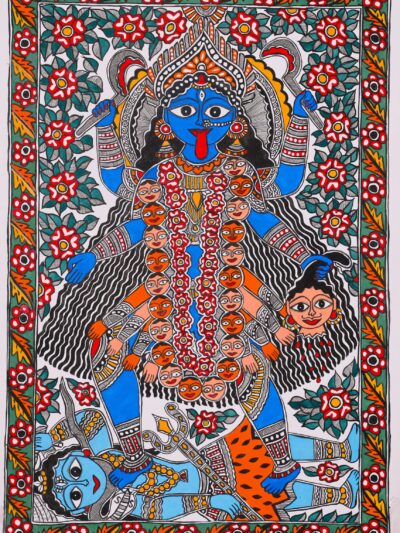 Mother of the World – Jagat Janani Madhubani Artistic Painting