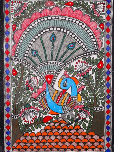 Rangon ka Rajkumar – Vibrant & Cultural Statement Madhubani Wall Décor