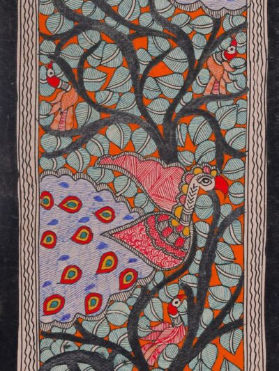 Celebration of Spring – Basant Milan Madhubani Artistic Painting