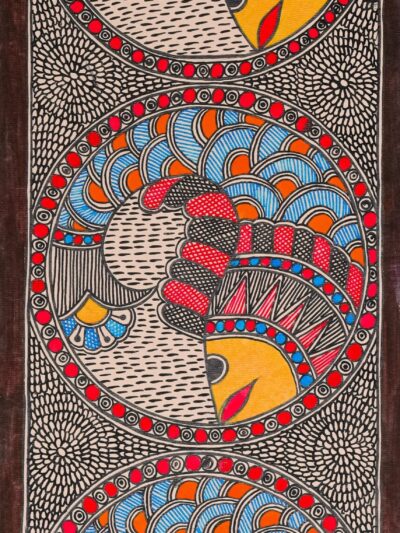 Handcrafted Neel Raag Madhubani Painting – Artistic Home Accent