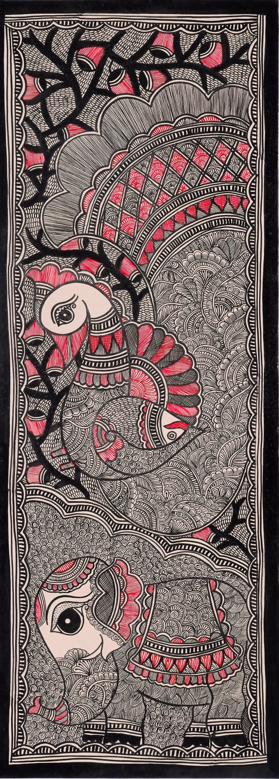 Anokha Saath – Madhubani Couple Bonding Painting