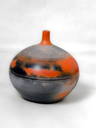 Ember Horizon Terracotta Vase