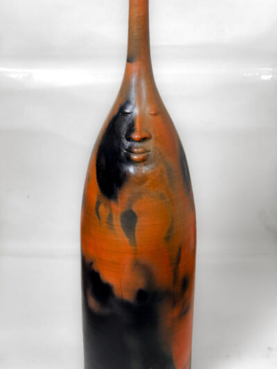 Serene Ember Guardian – Terracotta Guardian Figurine
