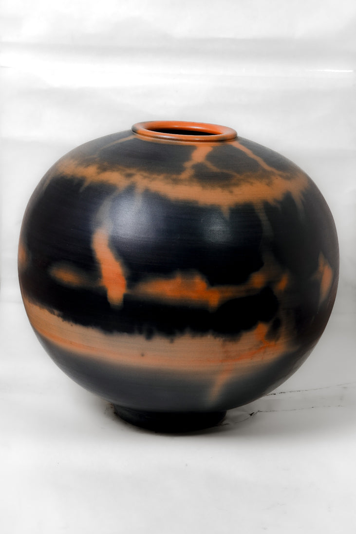 Ethnic Desert Smoke Terracotta Container – Rustic Handcrafted Pottery
